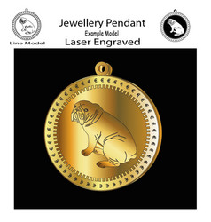 Jewellery Pendants Neklace Dog Laser Cut