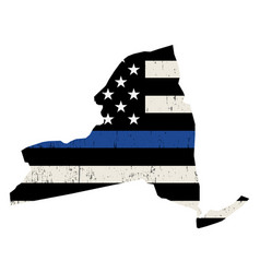 State New York Police Support Flag