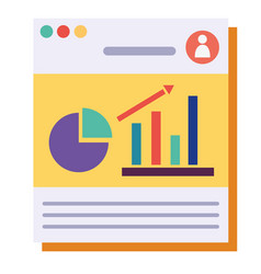 Statistics Infographic In Webpage