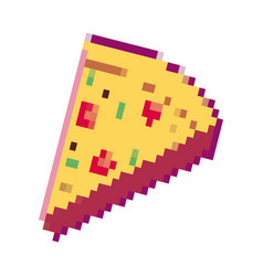 Flat Pixelated Pizza