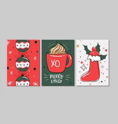 Set Of Christmas Cards Eps