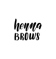 Brush Lettering Henna Brows