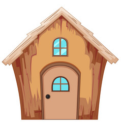 Graphic Of A Simple Wooden House