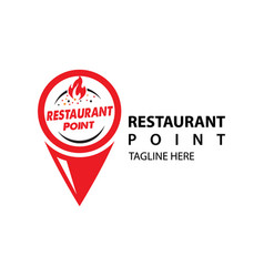 Restaurant Point Logo Design Template