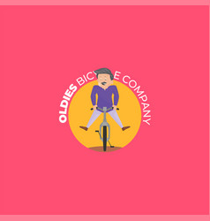 Oldies Bicycle Company Indian Mascot Logo