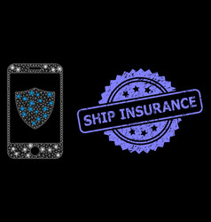 Distress Ship Insurance Seal And Bright Web Mesh