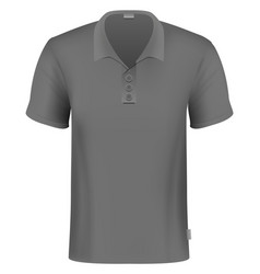 Black Polo T-shirt Realistic Mockup Fashion