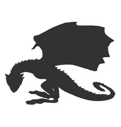 Dragon Side View Silhouette