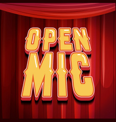 Open Mic Banner Design