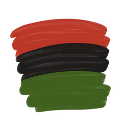 Pan African Flag - Red Black Green Horizontal