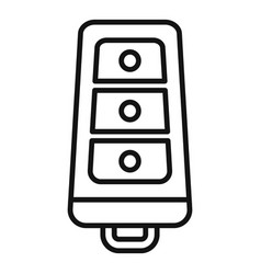 Alarm Drive Key Icon Outline Car Button