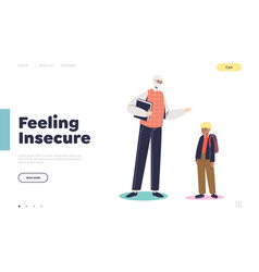 Feeling Insecure In School Concept Landing Page