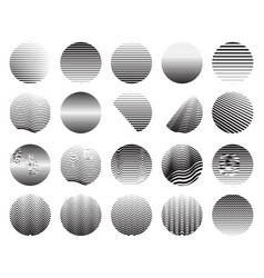 Line Fade Pattern Set Faded Halftone Black Lines