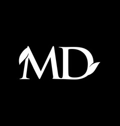 Md Logo Leaf Nature Green