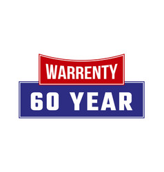 60 Year Warranty Seal