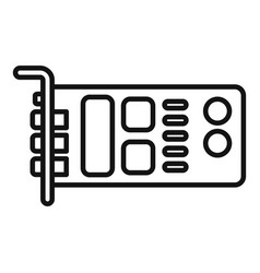 Computer Graphics Card Icon Outline