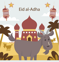 Flat Eid Al Adha With Goat Palace