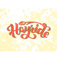 Hayride Lettering