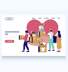 Humanitarian Aid Website Landing Page Template