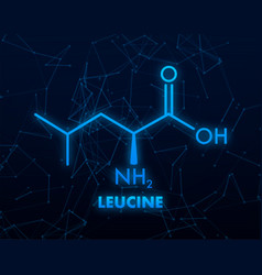 Icon With Leucine Formula Essential Amino Acid