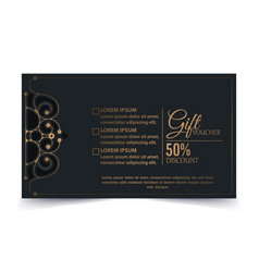 Menu Restaurant Luxury Gift Voucher Design