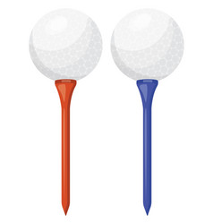 Two White Golf Balls On A White Background