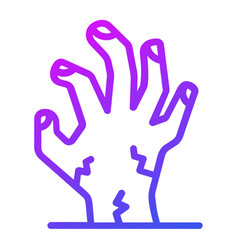 Zombie Hand Outline Icon