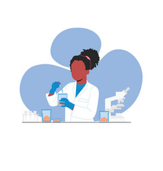 African American Scientist Working In Laboratory