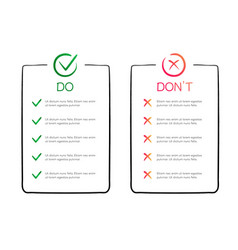 Do And Dont Infographic Template Frame