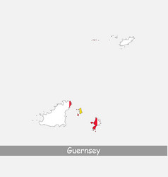 Guernsey Map Flag