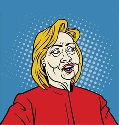 Hillary Clinton Pop Art Portrait