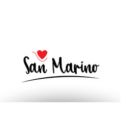 San Marino Country Text Typography Logo Icon