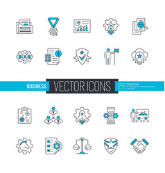 Business Two Colored Icon Set