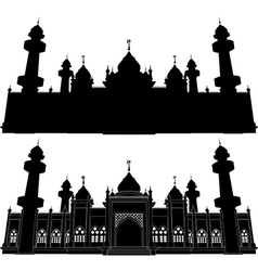 Silhouette Of Jamiah Mosque Pattani