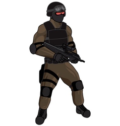 Swat Team Member Fn2000 Tan