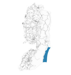 West Bank And Gaza Map Detailed Map Bank