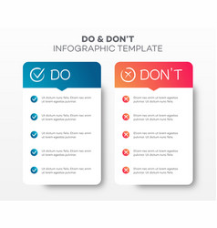 Do And Dont Infographic Template