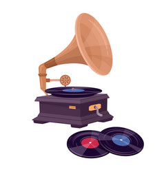 Gramophone And Vinyl Records Antique Music