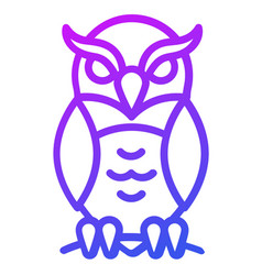 Horror Owl Outline Icon