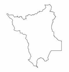 Roraima State Outline Map