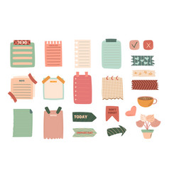 Set Of Task Planners Cute Paper Sticky Notes