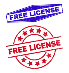 Free License Grunge Stamp Seals In Round