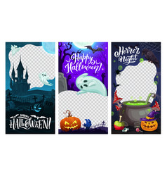 Halloween Holiday Social Media Templates Monsters