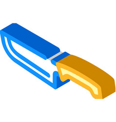 Japanese Carving Knife Isometric Icon