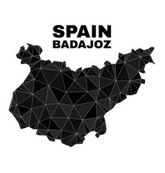 Lowpoly Badajoz Province Map