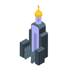 Belarus Tower Church Icon Isometric