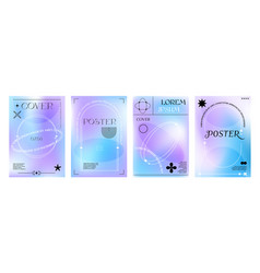 Abstract Aesthetic Purple Y2k Gradient Posters