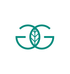 Gg Leaf Nature Logo Design