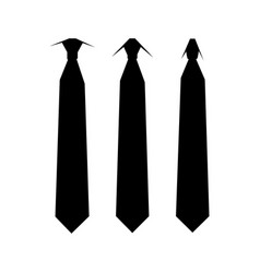 Black Tie Silhouette Design White