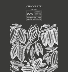 Cocoa Design Template Chocolate Cocoa Beans